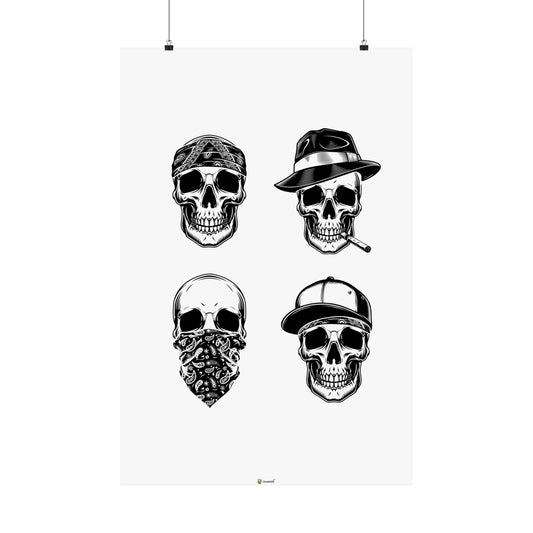 Thug Skulls Poster
