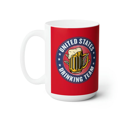 United States Drinking Team 11oz Black Mug